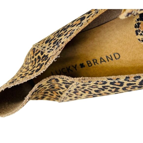 Lucky Brand Leopard Print Slip-On Loafers Size 9 - Picture 2 of 5